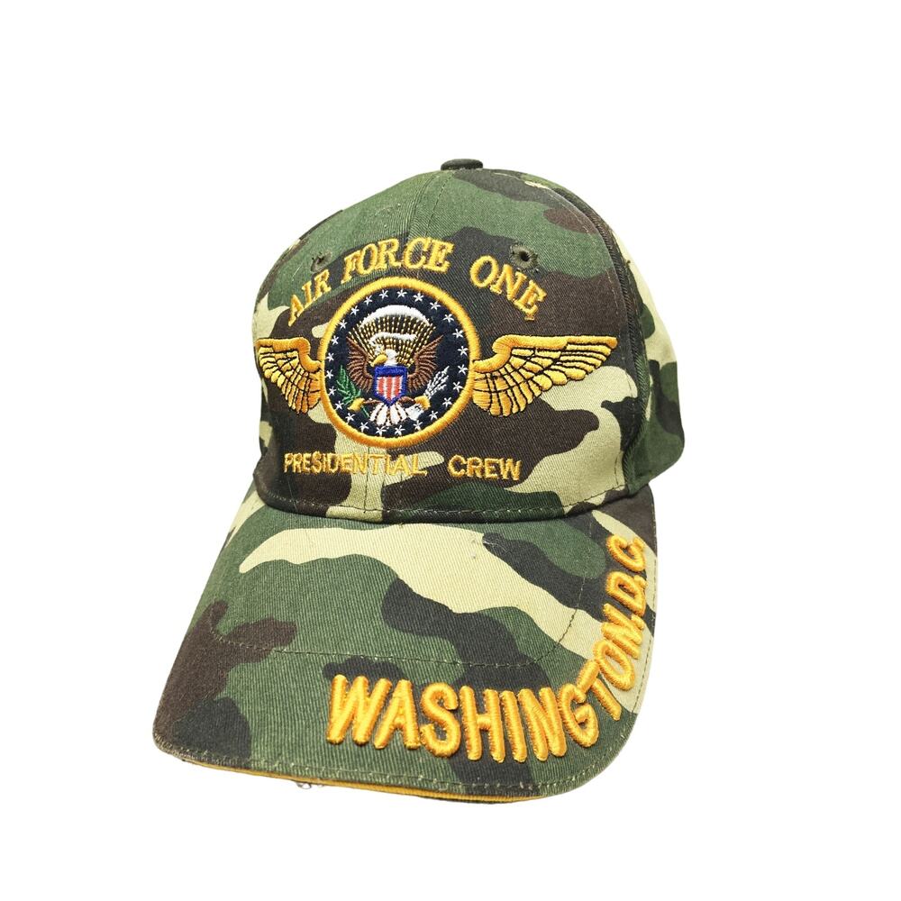 Air Force One Presidential Crew Logo Embroidered Camouflage Camo Hat